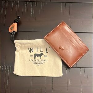 Will Leather Goods Card Case Wallet new Whisky